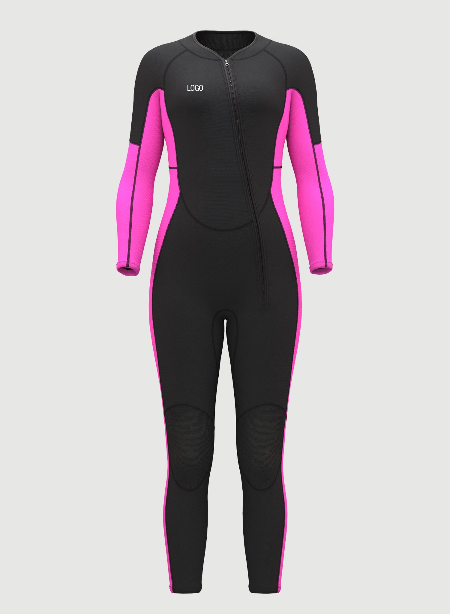 Women Wetsuit 3/2mm Neoprene Full Suit Pink | OEM Custom