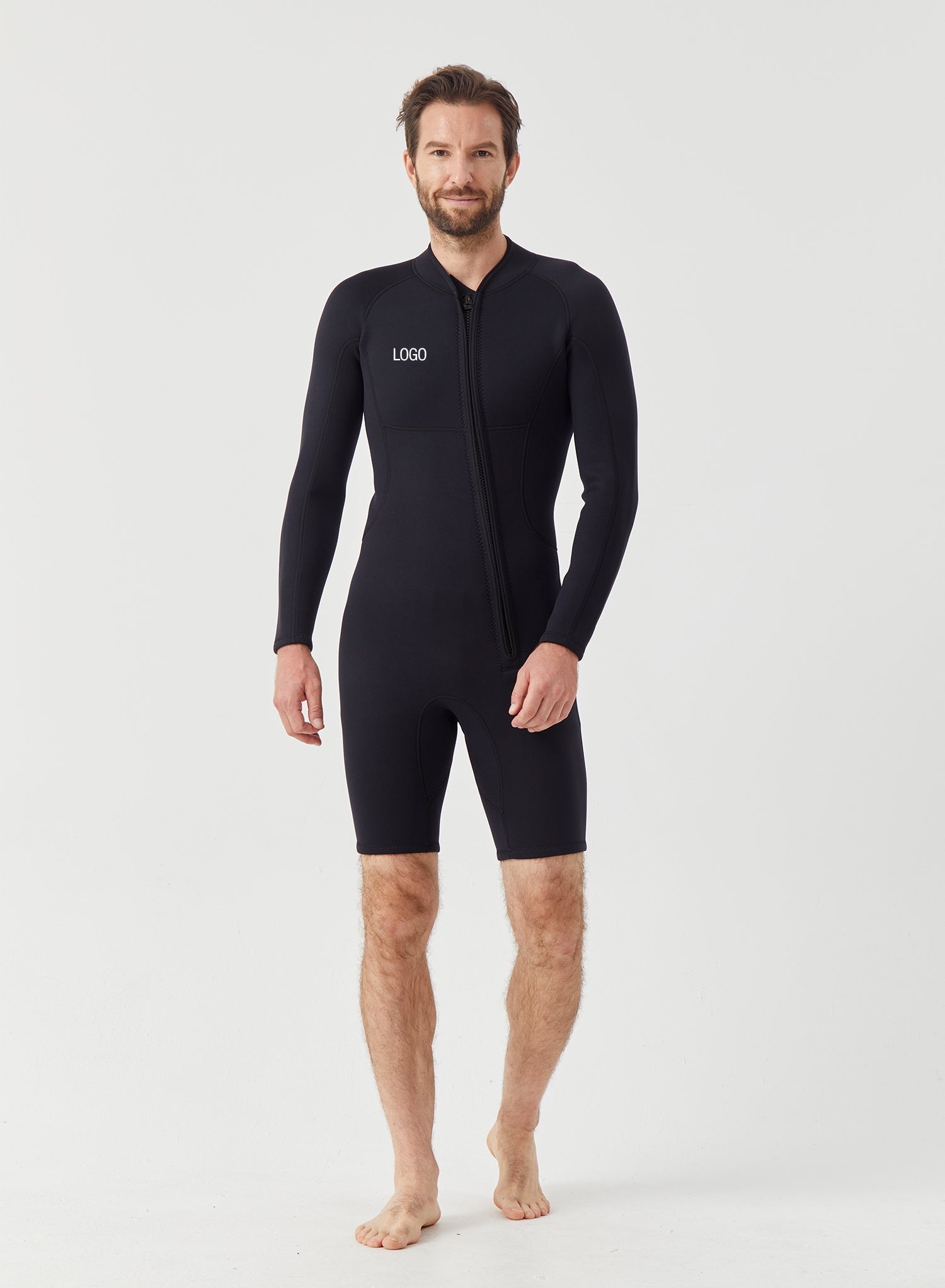 Men Wetsuit 2mm Neoprene Shorty Suit Black | OEM Custom