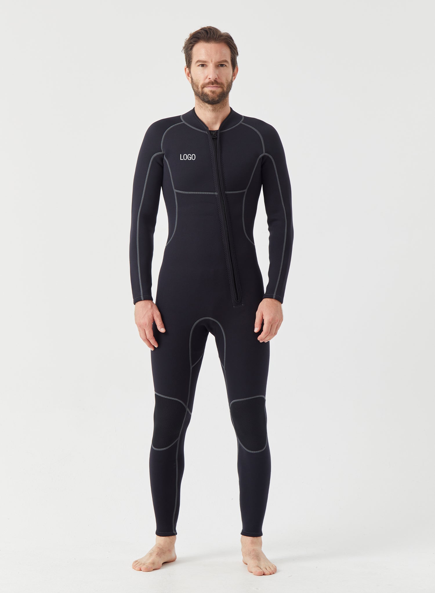Men Wetsuit 3/2mm Neoprene Full Suit Black | OEM Custom