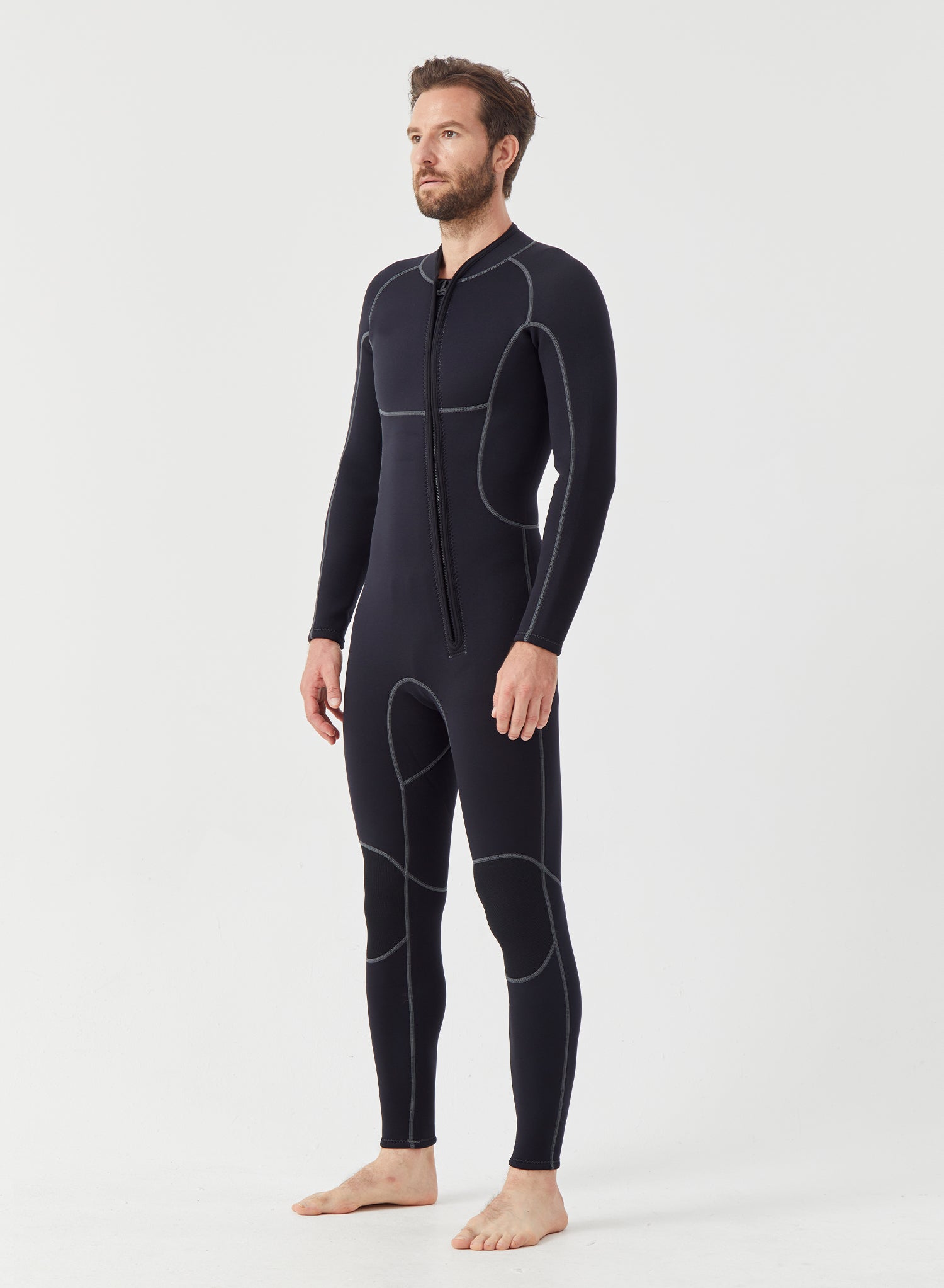 Men Wetsuit 3/2mm Neoprene Full Suit Black | OEM Custom