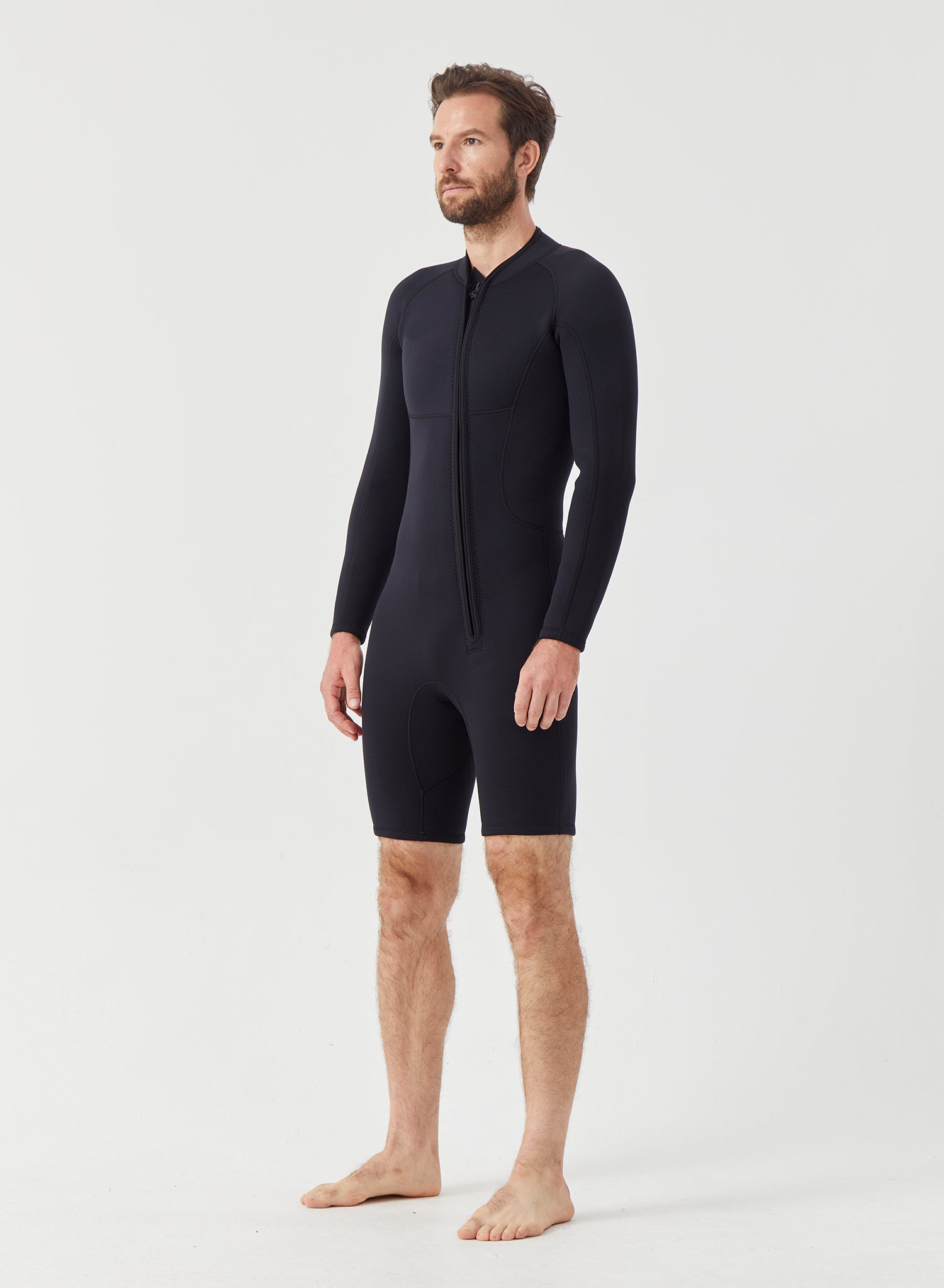 Men Wetsuit 2mm Neoprene Shorty Suit Black | OEM Custom