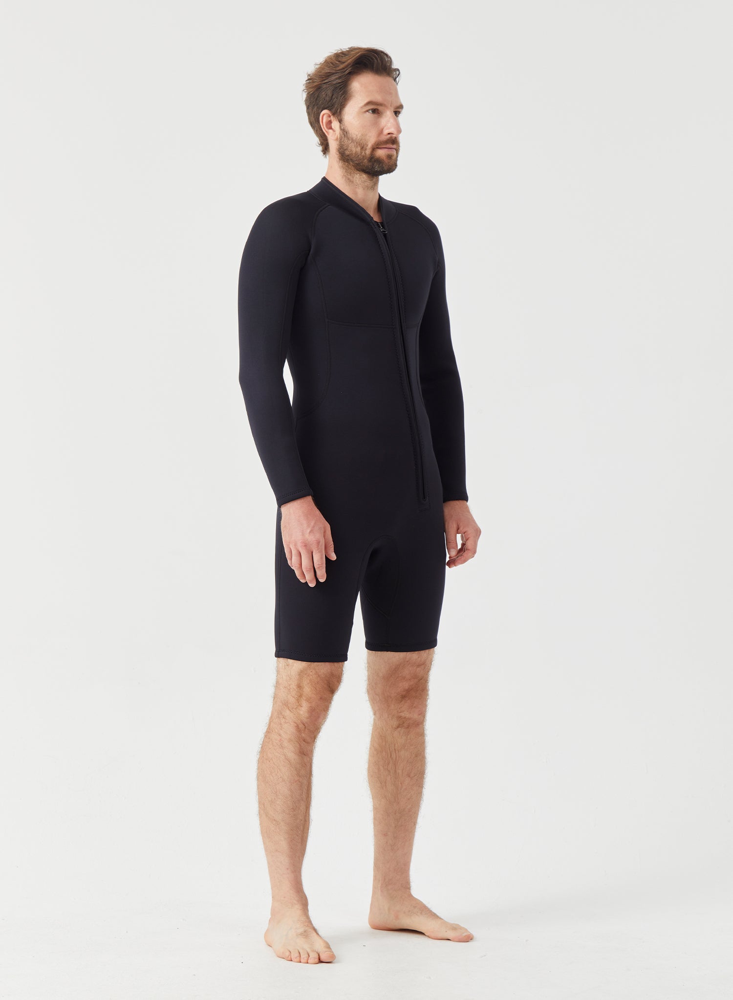 Men Wetsuit 2mm Neoprene Shorty Suit Black | OEM Custom