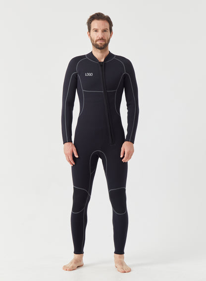 Men Wetsuit 3/2mm Neoprene Full Suit Black | OEM Custom