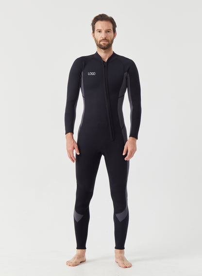 Men Wetsuit 3/2mm Neoprene Full Suit Grey | OEM Custom