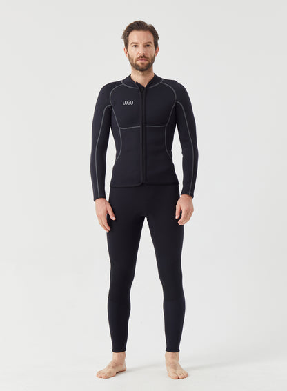 Men Wetsuit 3/2mm Neoprene Full Suit Black | OEM Custom