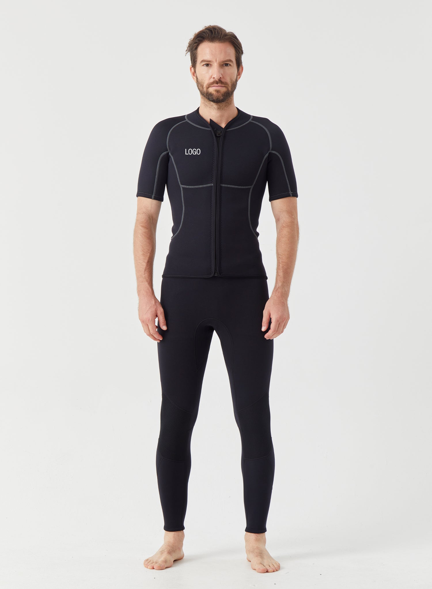 Men Wetsuit Tops 2mm Neoprene Short Sleeve | OEM Custom