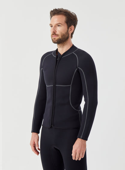 Men Wetsuit 3/2mm Neoprene Full Suit Black | OEM Custom