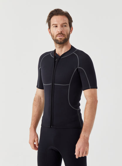 Men Wetsuit Tops 2mm Neoprene Short Sleeve | OEM Custom