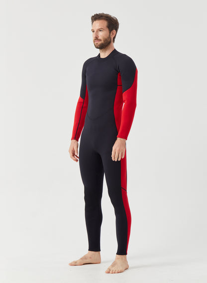 Men Wetsuit 3/2mm Neoprene Full Suit Red | OEM Custom