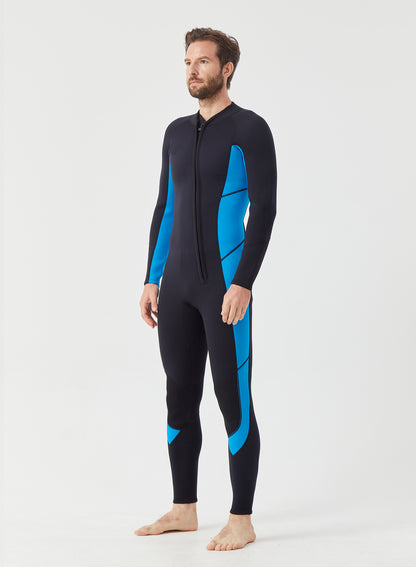 Men Wetsuit 3/2mm Neoprene Full Suit Blue | OEM Custom