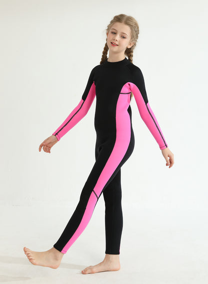 Kids Wetsuit 3/2mm Neoprene Full Suit Pink | OEM Custom