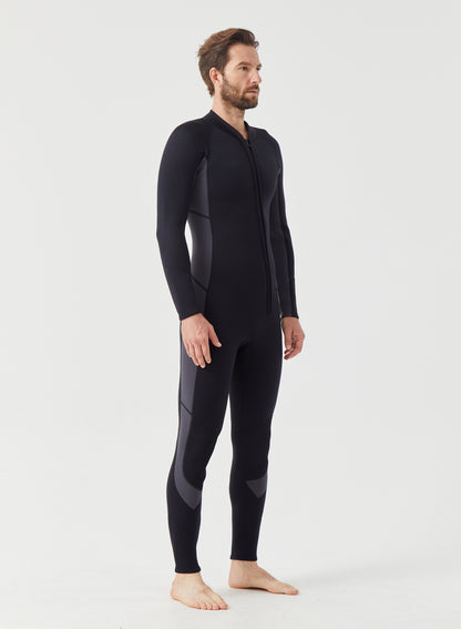 Men Wetsuit 3/2mm Neoprene Full Suit Grey | OEM Custom