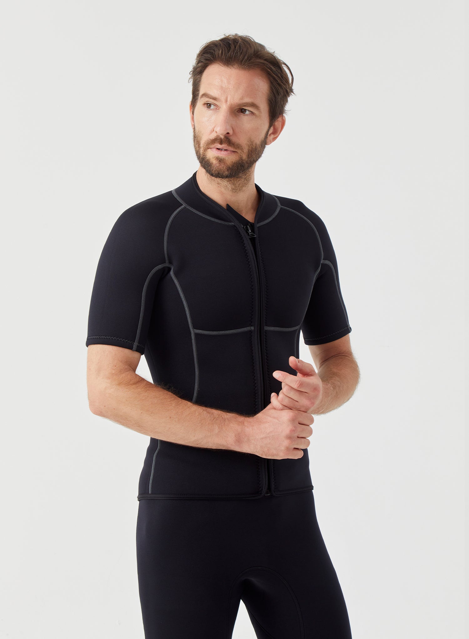 Men Wetsuit Tops 2mm Neoprene Short Sleeve | OEM Custom