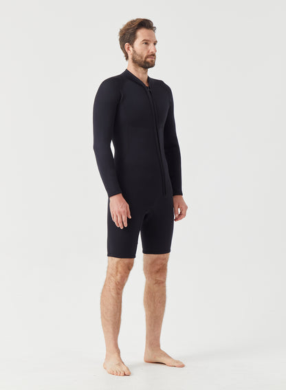 Men Wetsuit 2mm Neoprene Shorty Suit Black | OEM Custom