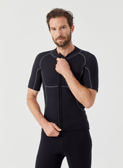 Men Wetsuit Tops 2mm Neoprene Short Sleeve | OEM Custom