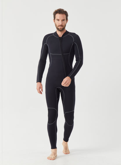 Men Wetsuit 3/2mm Neoprene Full Suit Black | OEM Custom