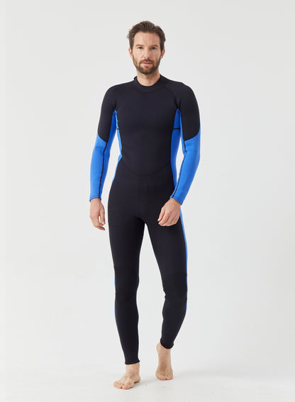 Men Wetsuit 3/2mm Neoprene Full Suit Blue | OEM Custom