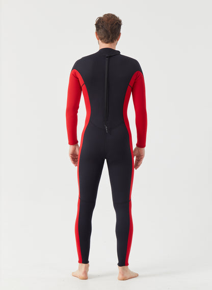 Men Wetsuit 3/2mm Neoprene Full Suit Red | OEM Custom