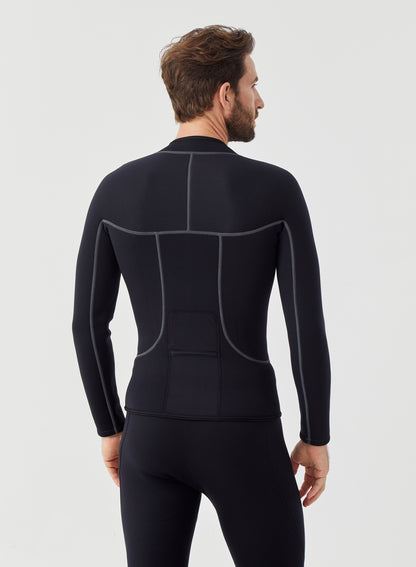 Men Wetsuit 3/2mm Neoprene Full Suit Black | OEM Custom