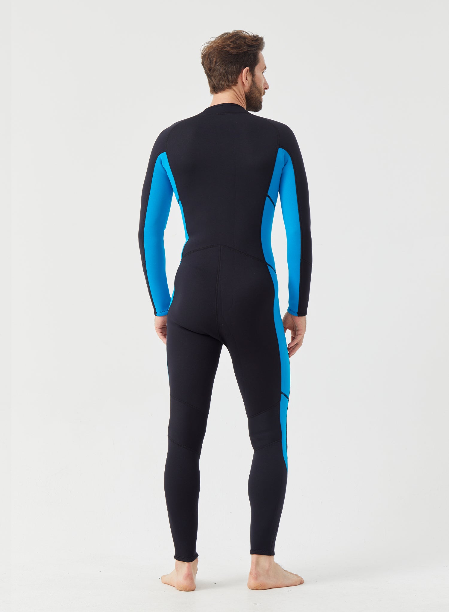 Men Wetsuit 3/2mm Neoprene Full Suit Blue | OEM Custom