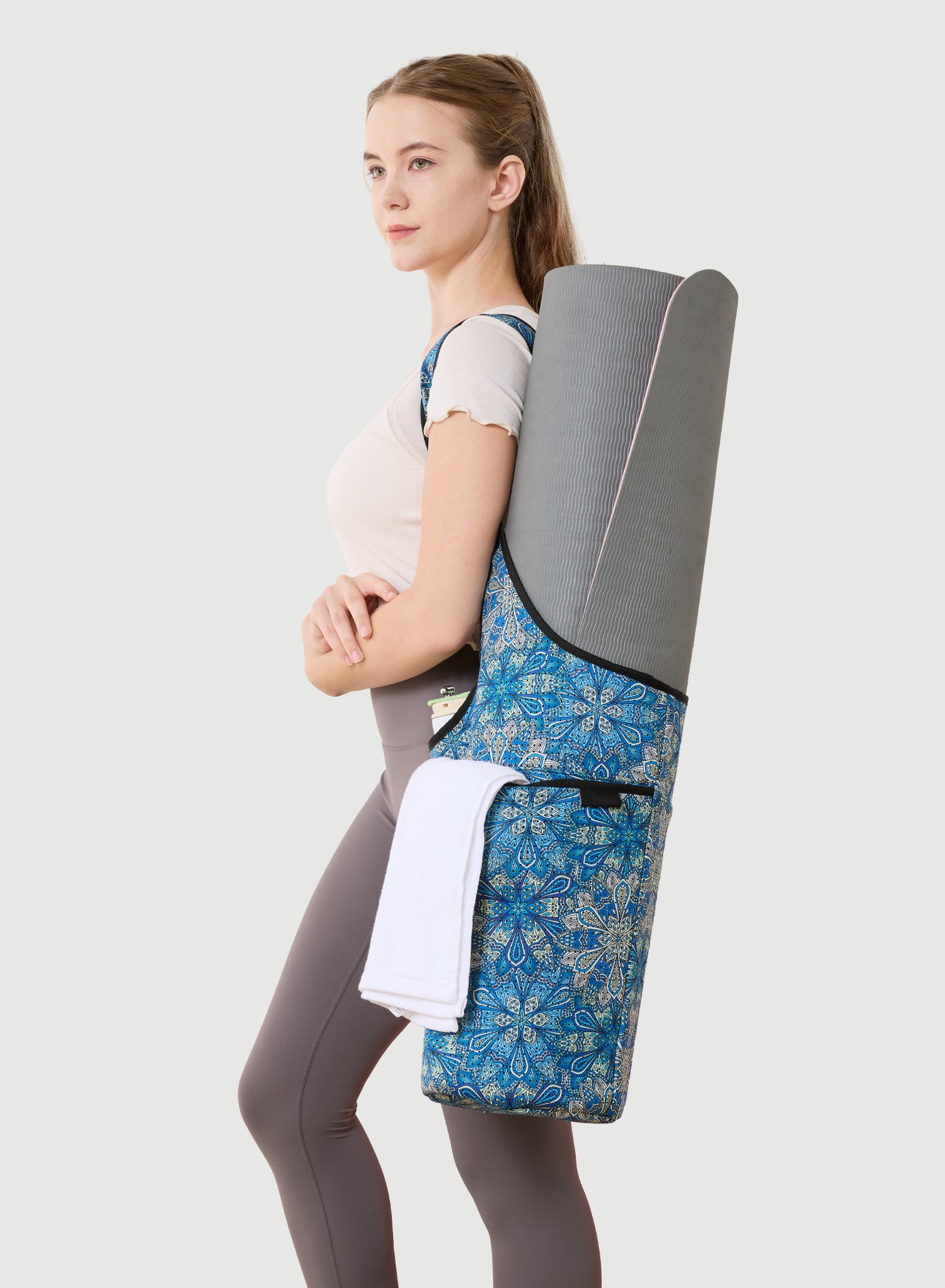 Neoprene Yoga Mat Bag Blue | OEM Custom