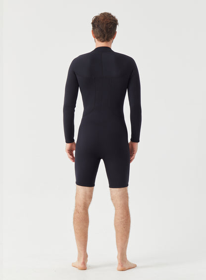 Men Wetsuit 2mm Neoprene Shorty Suit Black | OEM Custom