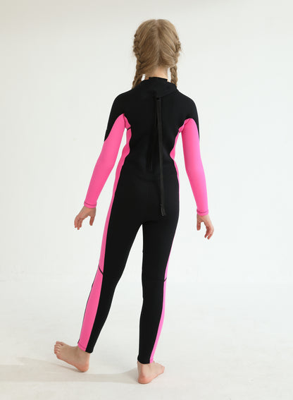 Kids Wetsuit 3/2mm Neoprene Full Suit Pink | OEM Custom
